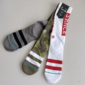 Stance 3 pairs men’s OG camo crew socks XL